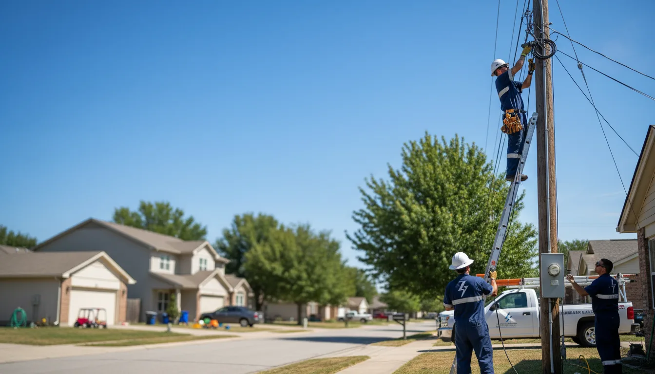 Residential electrician providing installation services in Maple Grove, MN